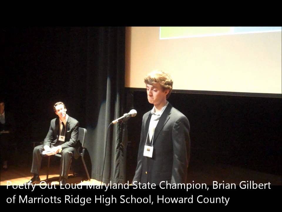 Poetry Out Loud Maryland State Final, March 3, 2012 at the Baltimore Museum of Art