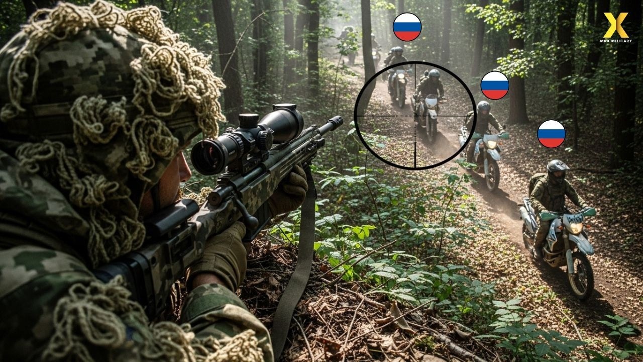 Украинский снайпер &laquo;Азова&raquo; уничтожил российский мотоотряд