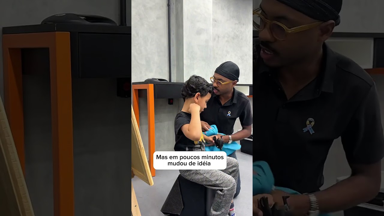 Mais um atendimento especial ❤️🧩 #barbeiroinfantil #autismo #amor #tea #atendimentohumanizado