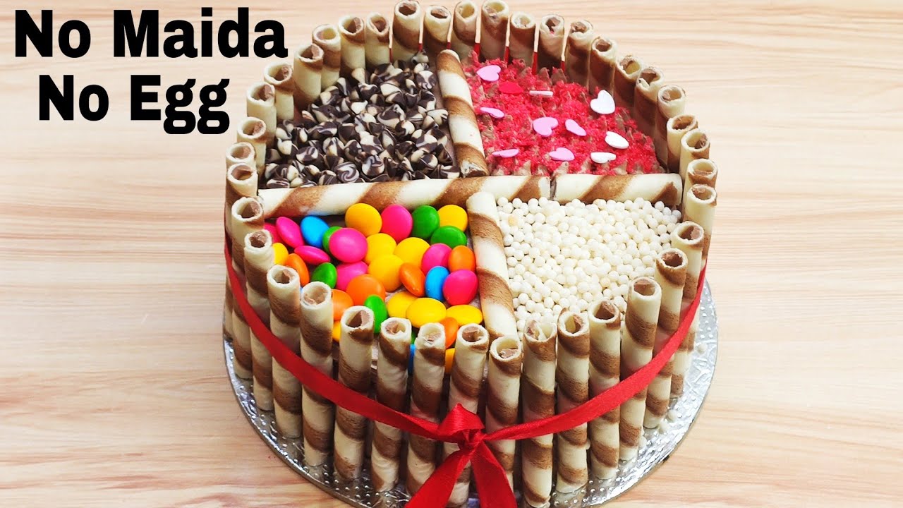 Easy Chocolate Waffle Cake Without Maida, Egg, Oven |सबसे आसान और सुंदर चॉकलेट केक बनाए बिना मैदा के