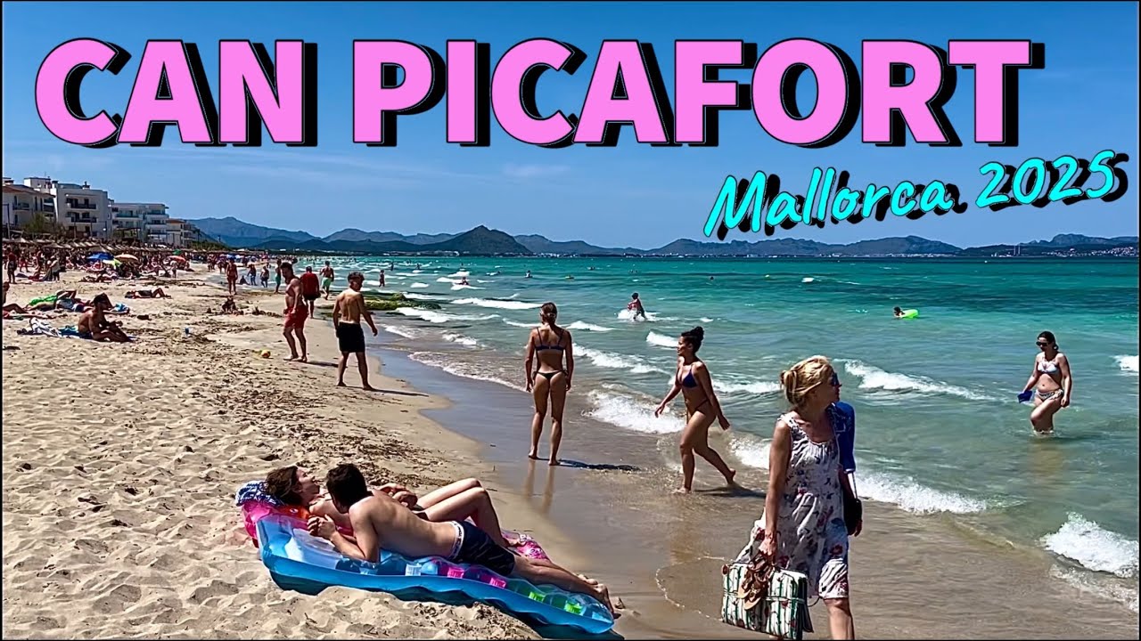 Can Picafort🌴🏖️MALLORCA island NEW! Beach🩷Shopping🩷Locations XXL Walk #mallorca #british #beach vlog