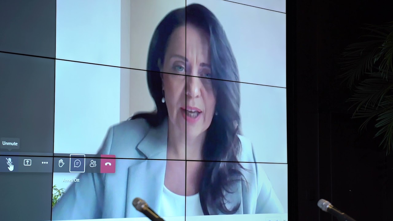 kultuuriminister Anneli Ott osales video vahendusel Tokyo ol&uuml;mpiam&auml;ngude j&auml;rgsel arutluskonverentsil