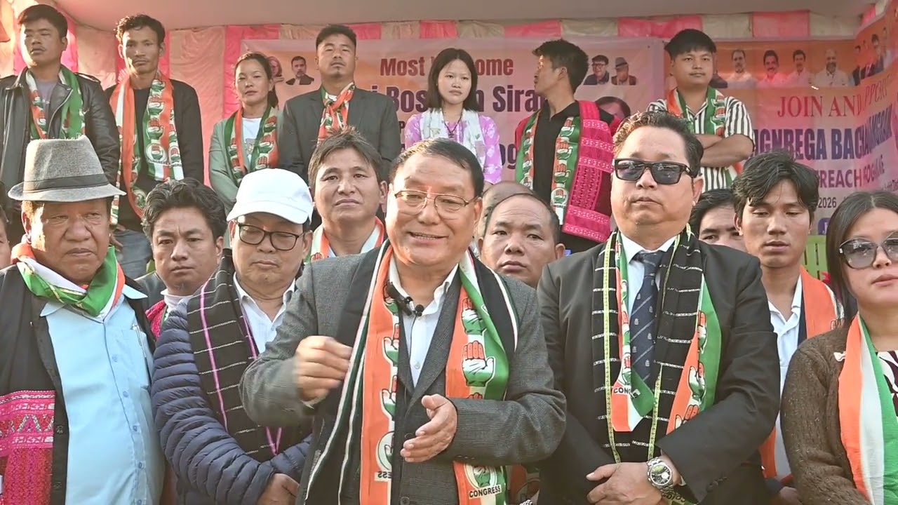 Bosiram Siram,APCC President at Tezu Lohit District.