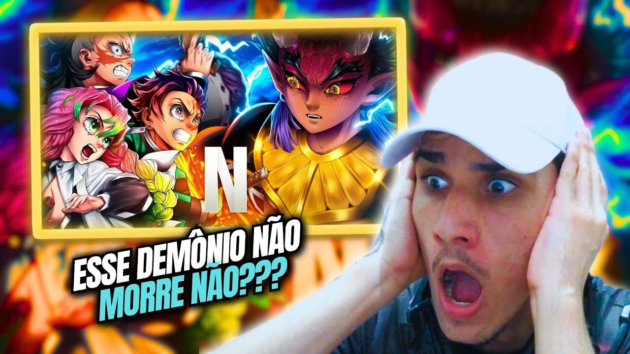 (ESSE DEMÔNIO PODE SE DIVIDIR??) Vila de Sangue | Hantengu VS Tanjiro, Genya e Mitsuri - REACT