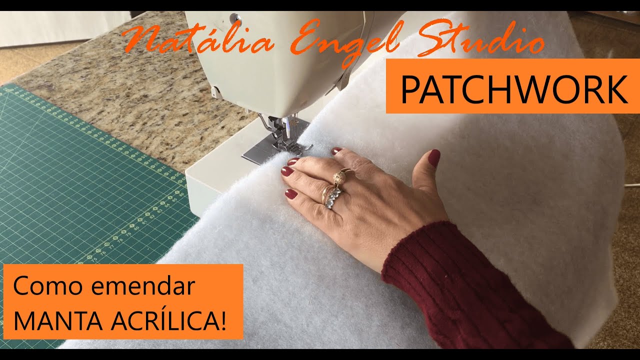 Como emendar MANTA ACRÍLICA | DICA RÁPIDA | PATCHWORK