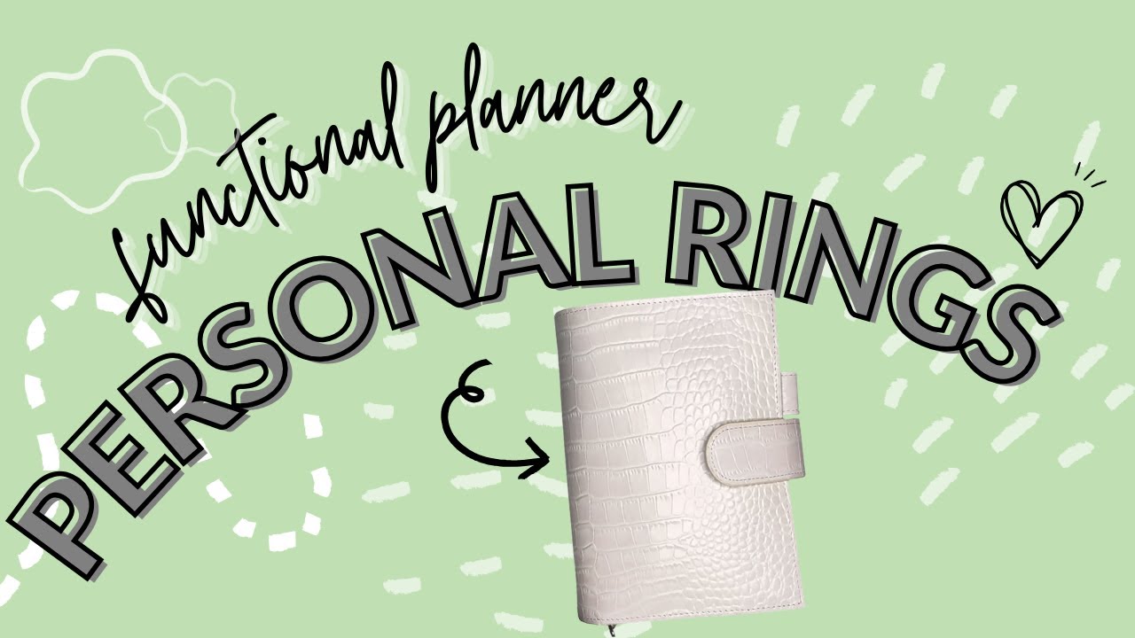 🔥 My WORK & PERSONAL planner. | PERSONAL RINGS