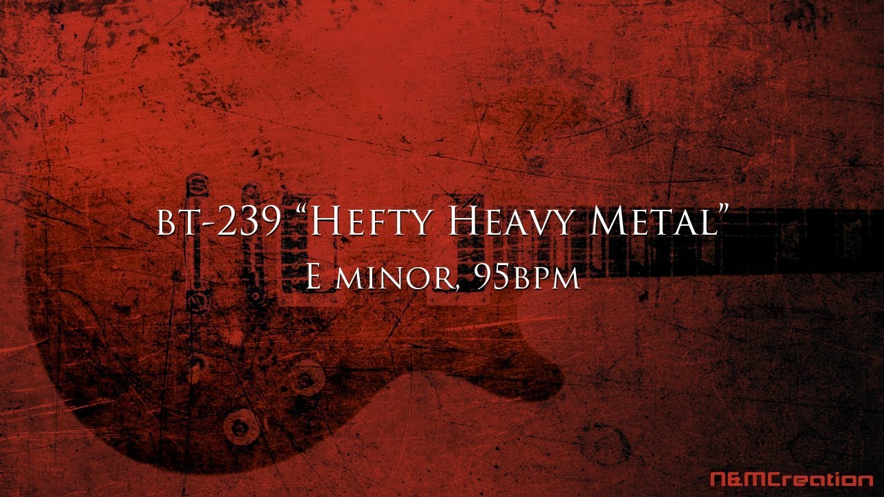 Hefty Heavy Metal Backing Track in Em | BT-239