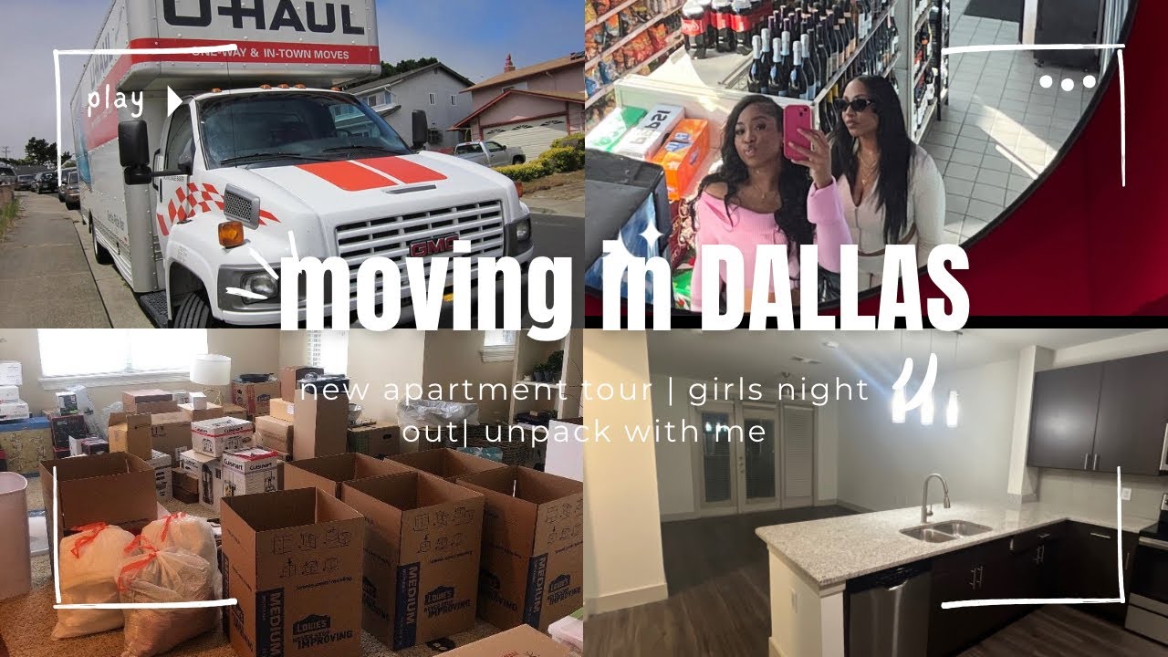 Dallas Moving Diaries | Empty Apartment Tour + I got the Keys! + Unpacking + living solo + Nightlife