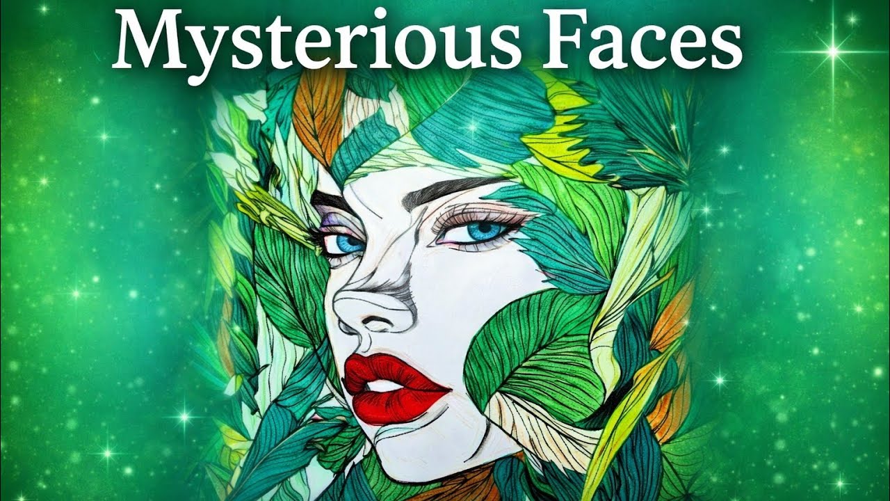 Mysterious Faces 👁️✨ Coloring the Hidden Souls of Fantasy Worlds