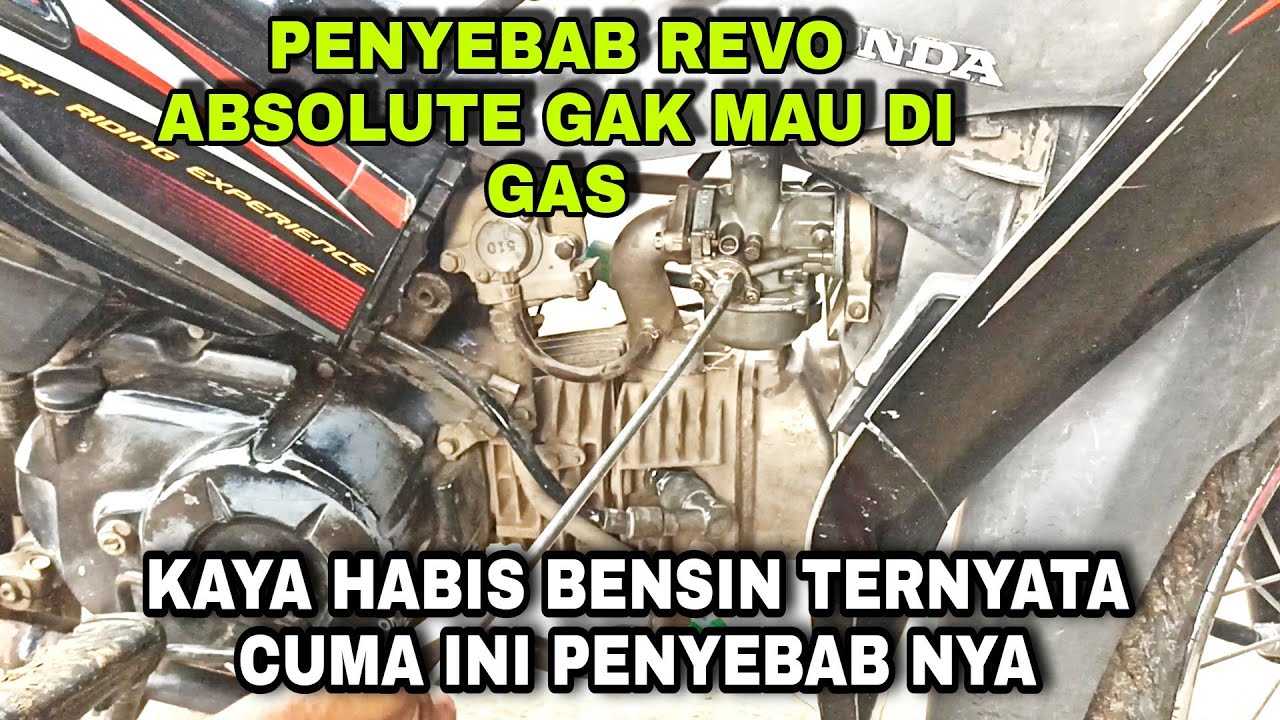 CARA MENGATASI MOTOR REVO ABSOLUTE SAAT DI TARIK GAS MALAH MATI/NGEMPOS