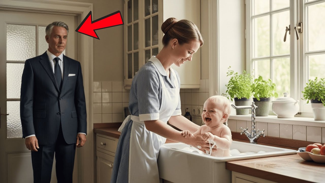 Ein Millionär Kam Plötzlich Nach Hause… und Erstarrte, als Er Sah, was die Putzfrau mit dem Sohn Tat