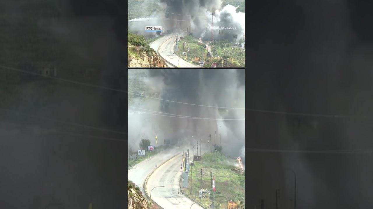Israeli army hits Qasmiyeh bridge in south Lebanon | #RTENews #lebanon