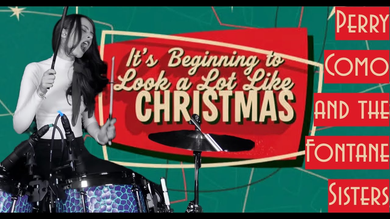 Perry Como &infin; It's Beginning to Look a Lot Like Christmas &infin; Drum Cover by Simone Lockhart