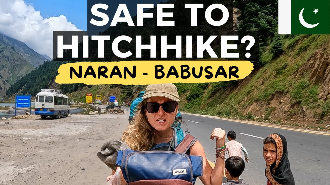 SCARY OR SAFE TO HITCHHIKE In Pakistan with Locals? From Naran To Babusar Top!