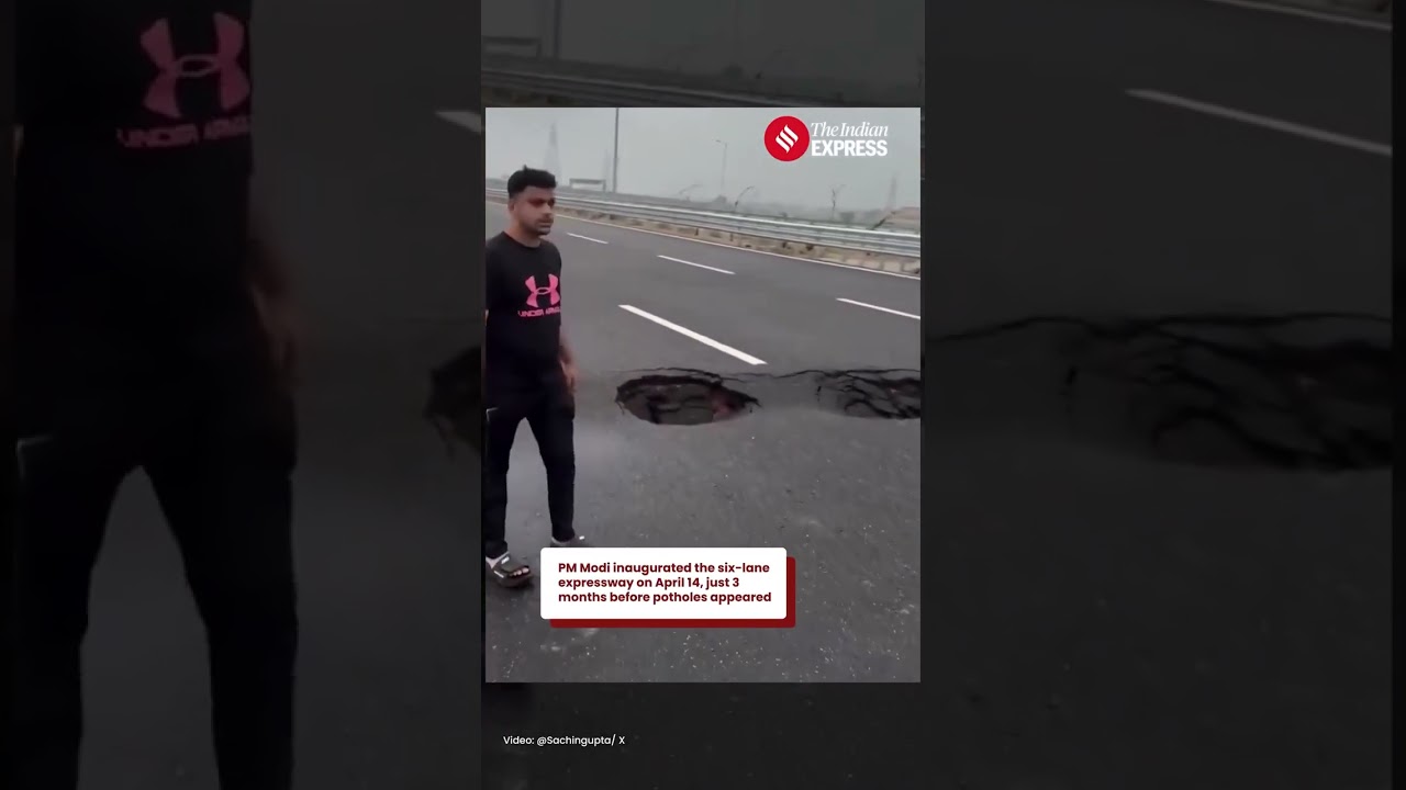 Potholes Emerge on ₹12,000-Crore Delhi-Dehradun Expressway Just Three Months After Inauguration