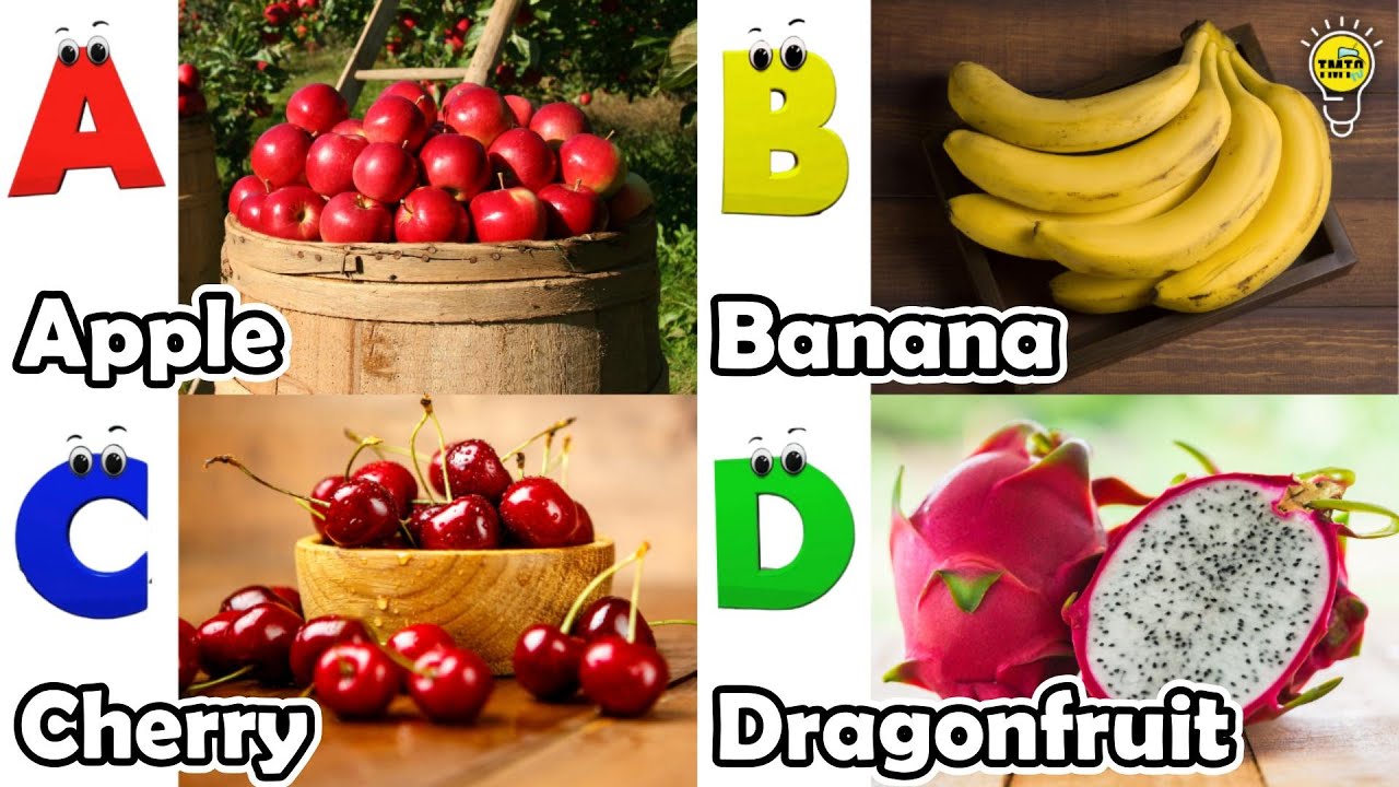 Fruits Alphabet song for Children | Fruit ABC Song | Phonics for Kids | Alphabet Letters