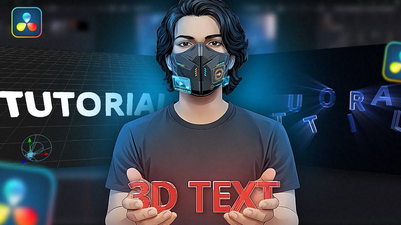 3D Glowing Text in DaVinci Resolve