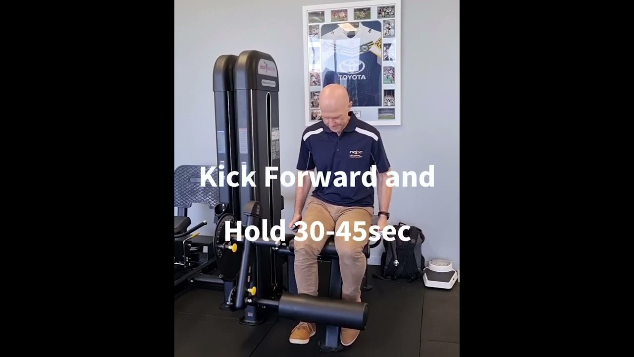 ACLR Rehab: Isometric Knee Extension Machine