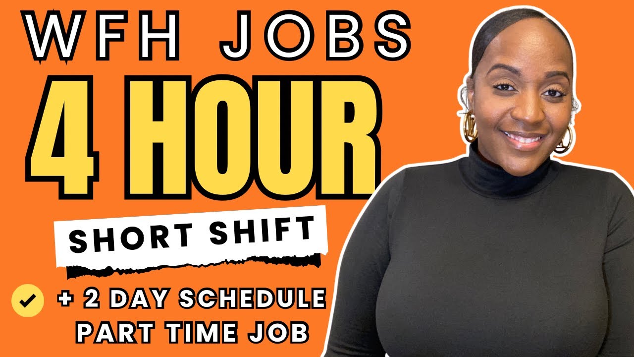 ✅ Короткая 4-часовая смена + 2-дневный рабочий день | Работа на дому на неполный рабочий день