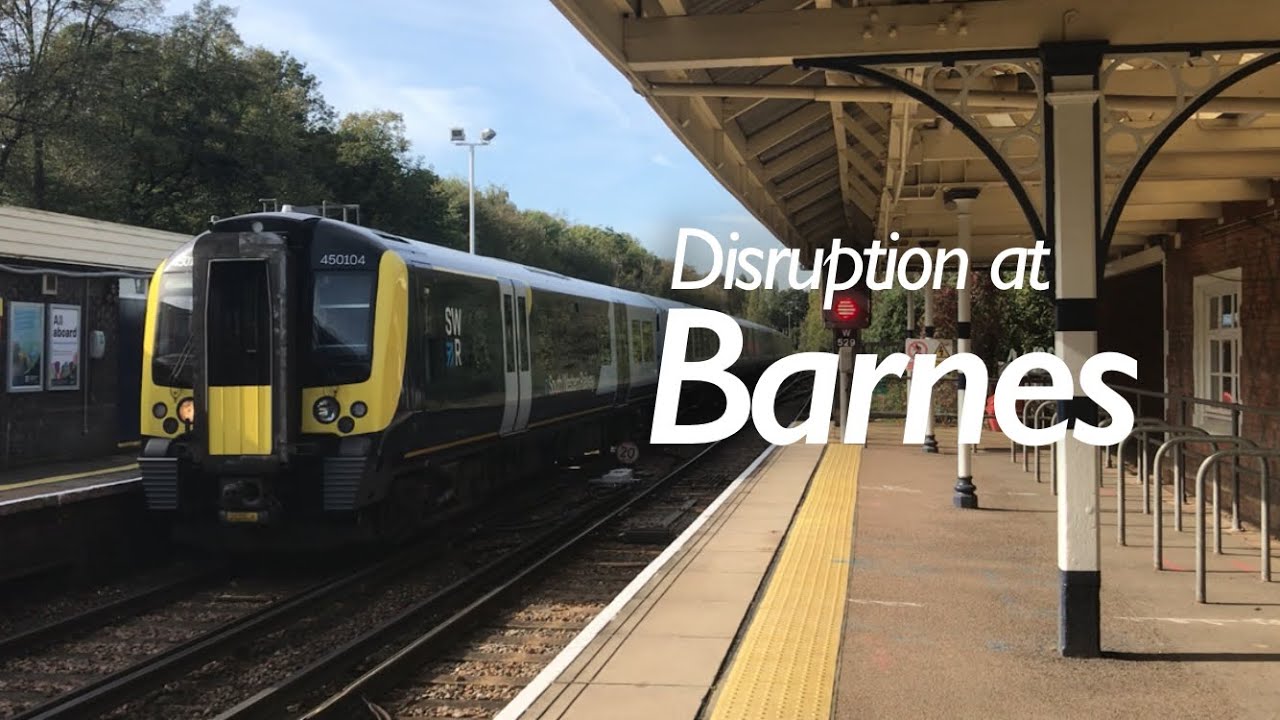 Railway disruption at Barnes 8/10/23