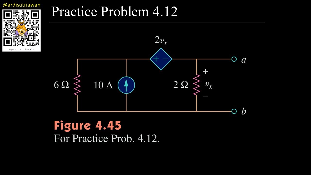 Practice Problem 4.12 Fundamental of Electric Circuits (Sadiku) 5th Ed Norton + Independent Source