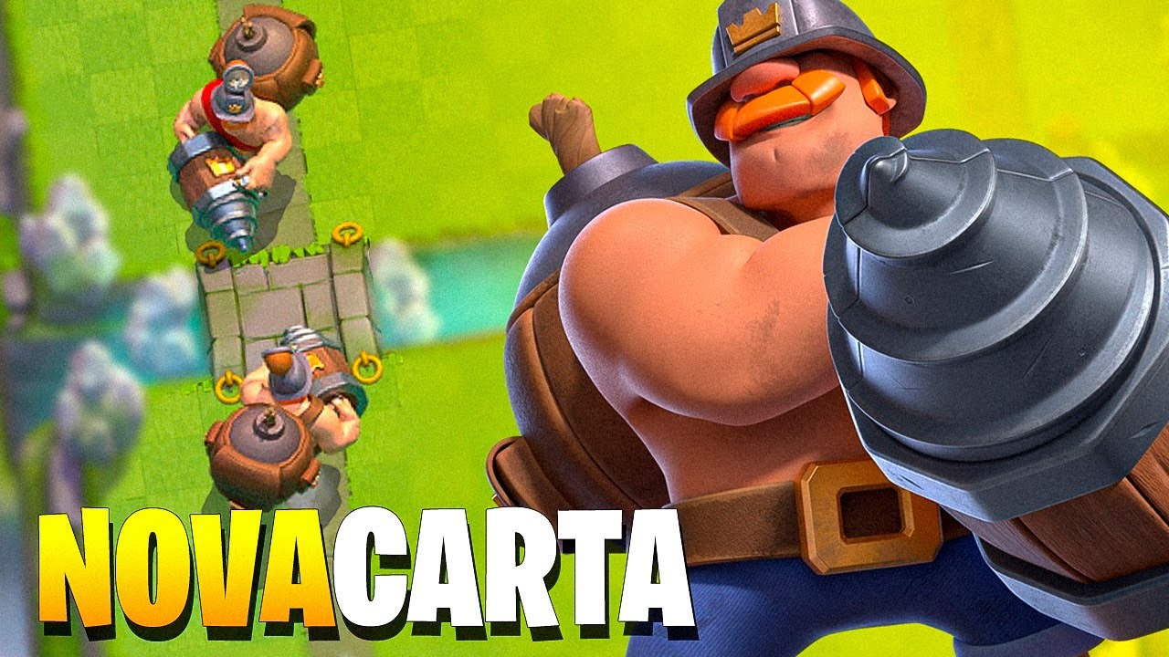 Usei a Nova Carta Campe&atilde;o MINEIRO BOMBADO do Clash Royale