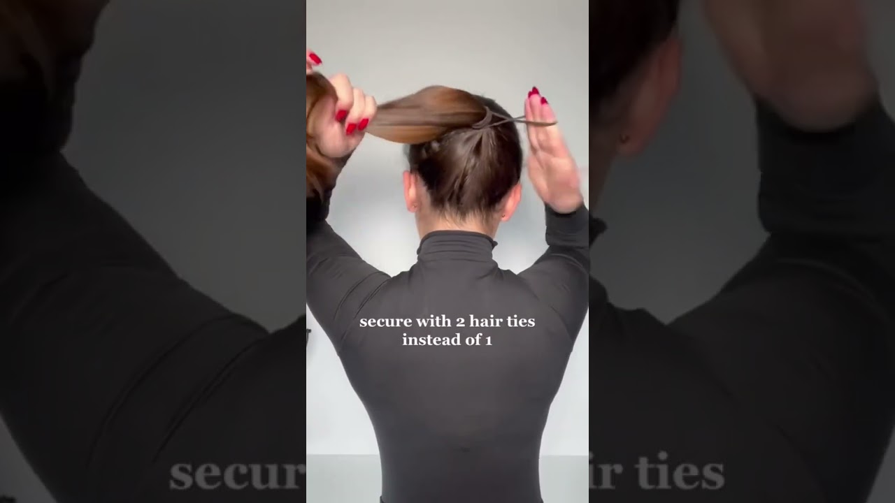 ponytail hack from Ariana Grande&rsquo;s hairstylist ➡️  #ponytail