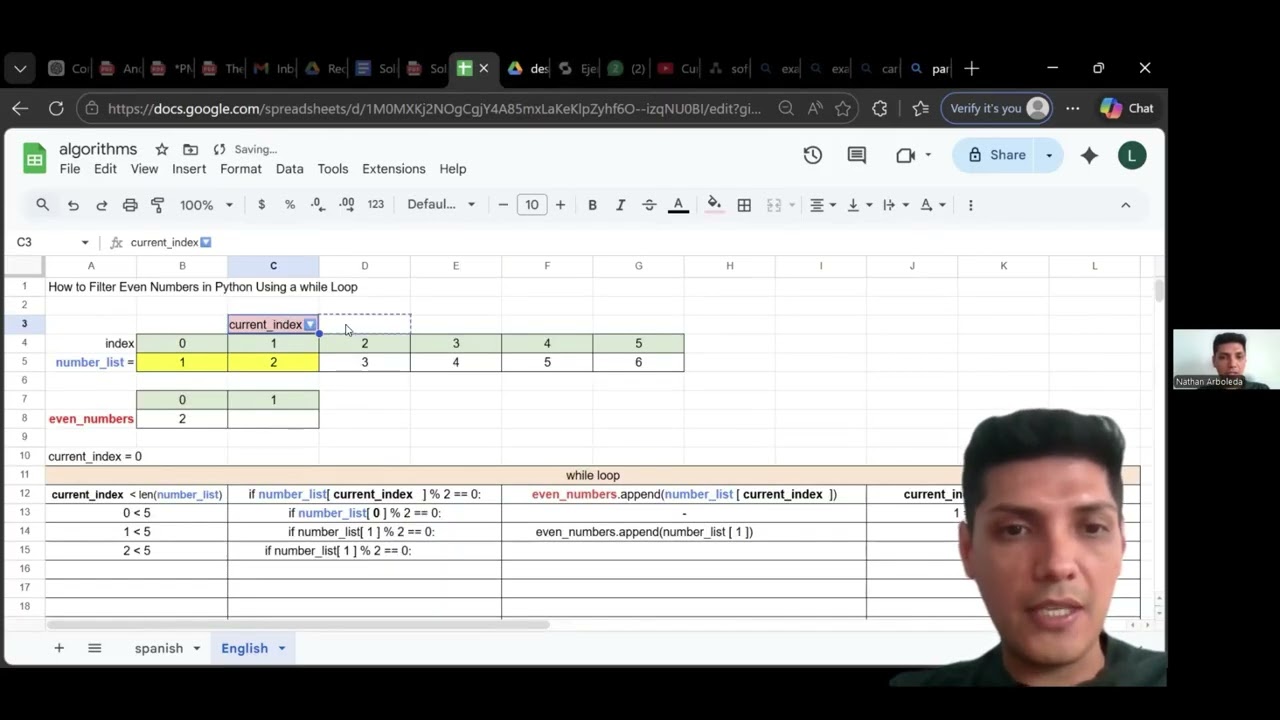 How to Filter Even Numbers in Python Using a while Loop