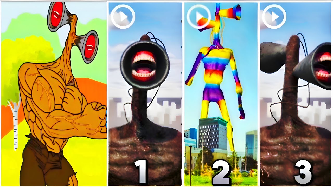 🔥 Siren Head vs House Head 🎵 MegaMix MegaBattle