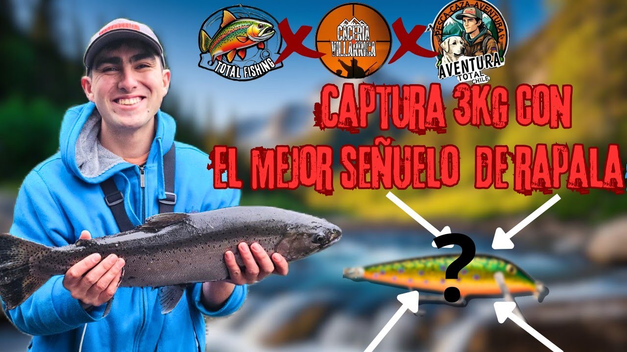 El SEÑUELO Más LETAL de RAPALA! primera colaboración 💪, aventura total chile