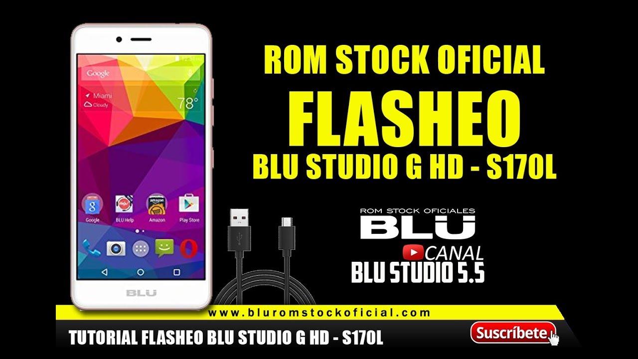 HOW TO FLASH BLU STUDIO G HD - S170L | ROM STOCK OFFICIAL 2017