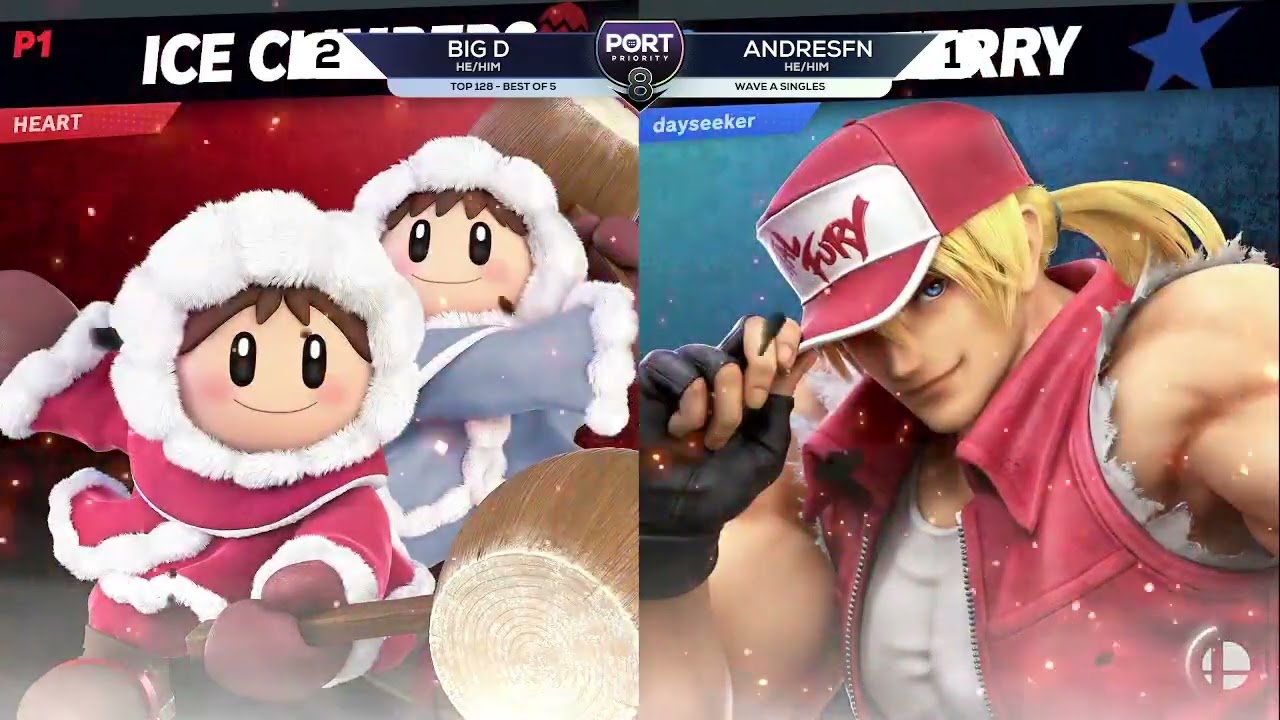 Big D (Ice Climbers) vs AndresFN (Terry) - Top 128 - Port Priority 8