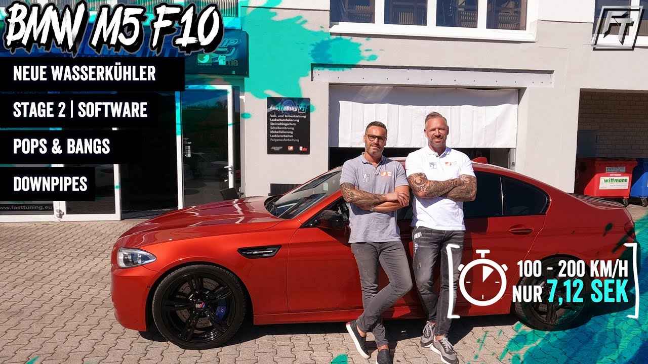 BMW M5 F10 Tuning | Stage 2 Software + Downpipes + Pops & Bangs + neue Wasserkühler | FastTuning