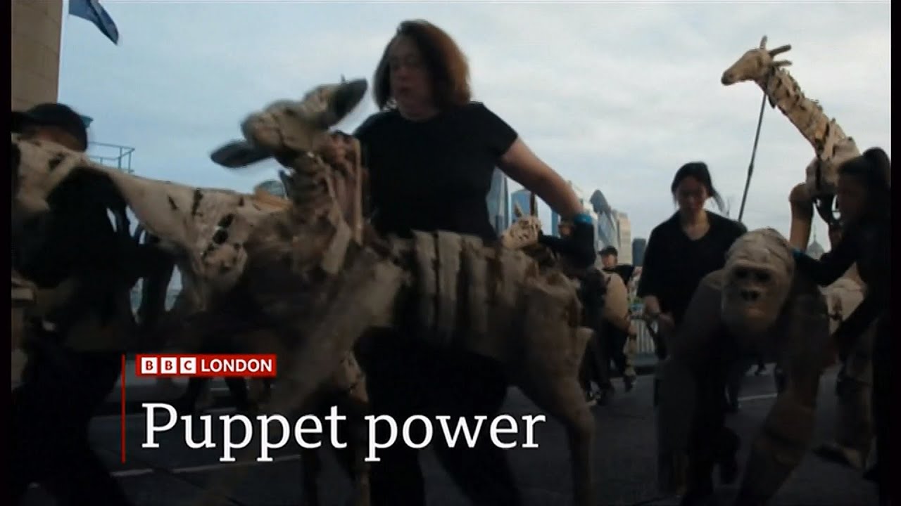 Life-sized animal puppet herd arrives in London (UK/Global) 27/June/2025