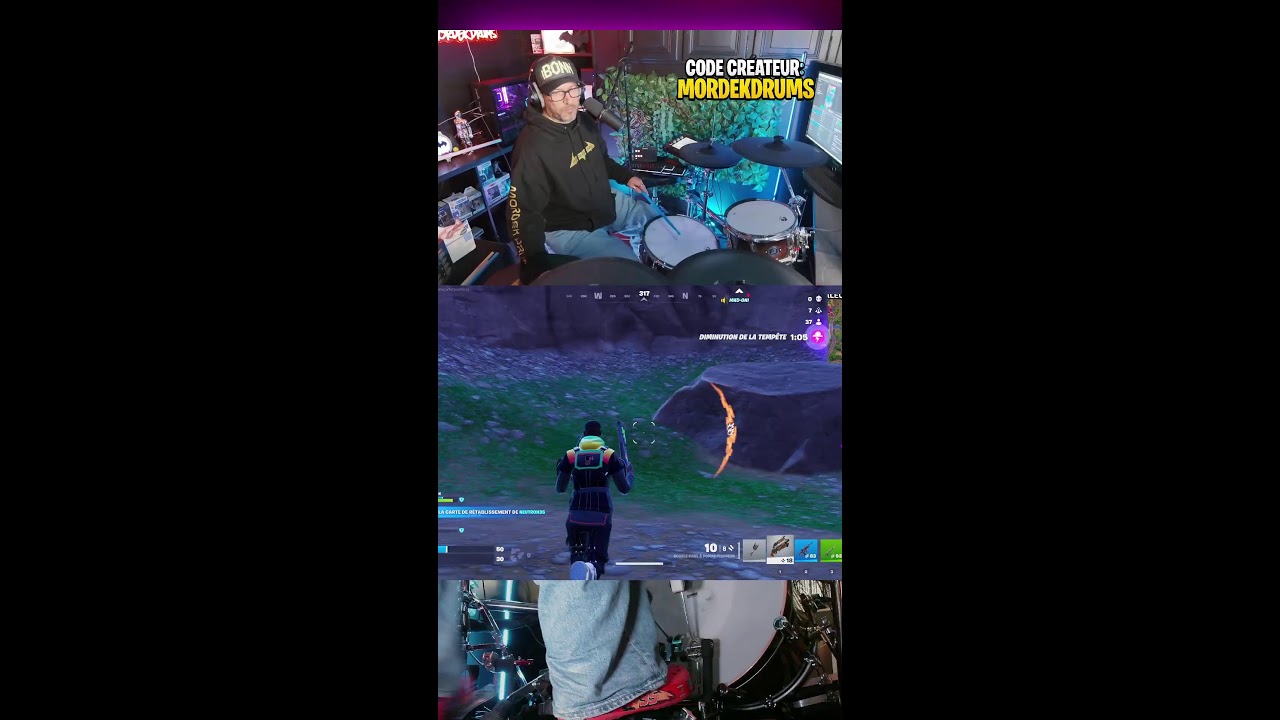 Du gaming avec une batterie, c'est possible avec Mordek Drums !!!