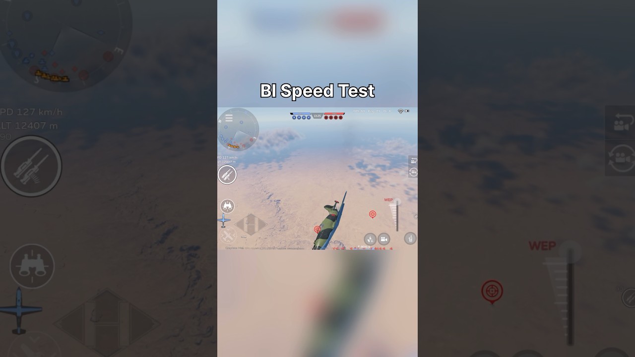 BI Speed Test #warthunder #warthundermobile #wtm #wt #wtmobile #warthundermobilegameplay #shorts