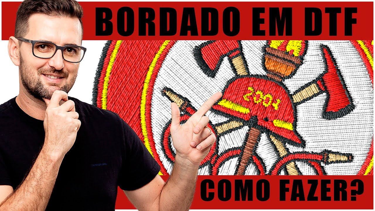 Como fazer Efeito de bordado em estampas e DTF