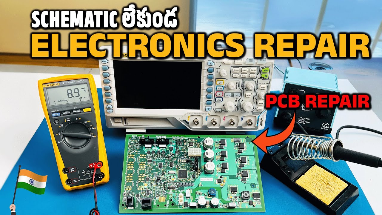 Learn how to Repair Electronics 🔥Without Schematics | Practical PCB Repair | తెలుగులో
