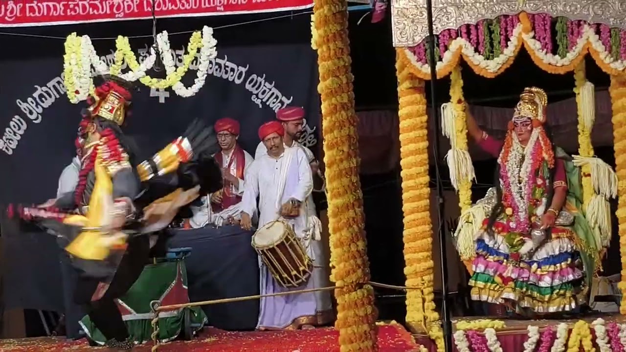 ಶ್ರೀ ದೇವಿ ಮಹಾತ್ಮೆ. ಕಟೀಲು ಮೇಳ 4.  ದೂಮ್ರಾಕ್ಷ. Akshay Shetty.