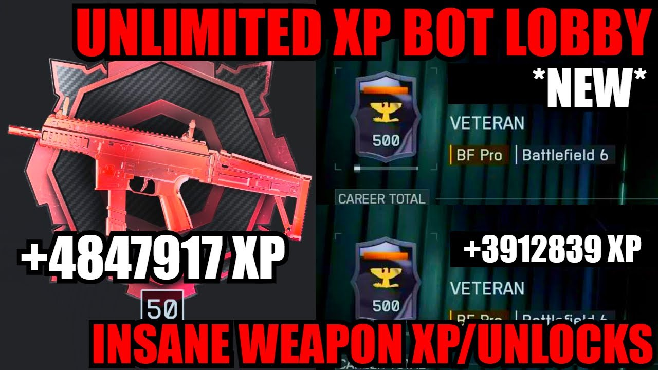 *NEW* INFINITE XP BOT LOBBY GLITCH BF6! WEAPON XP FARM/UNLOCKS! BF6 GLITCHES! BATTLEFIELD 6 GLITCH!