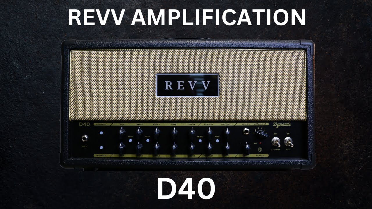 Revv D40 Dynamis — двухканальный усилитель мощностью 40 Вт — винтажное звучание, современный дизайн