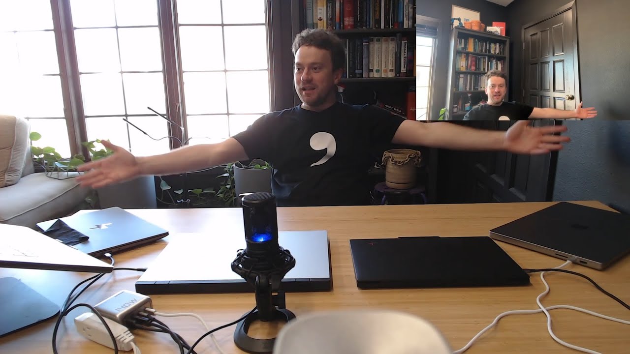 George Hotz | Just Chatting | microstream: laptop olympics opening ceremony | testing laptops