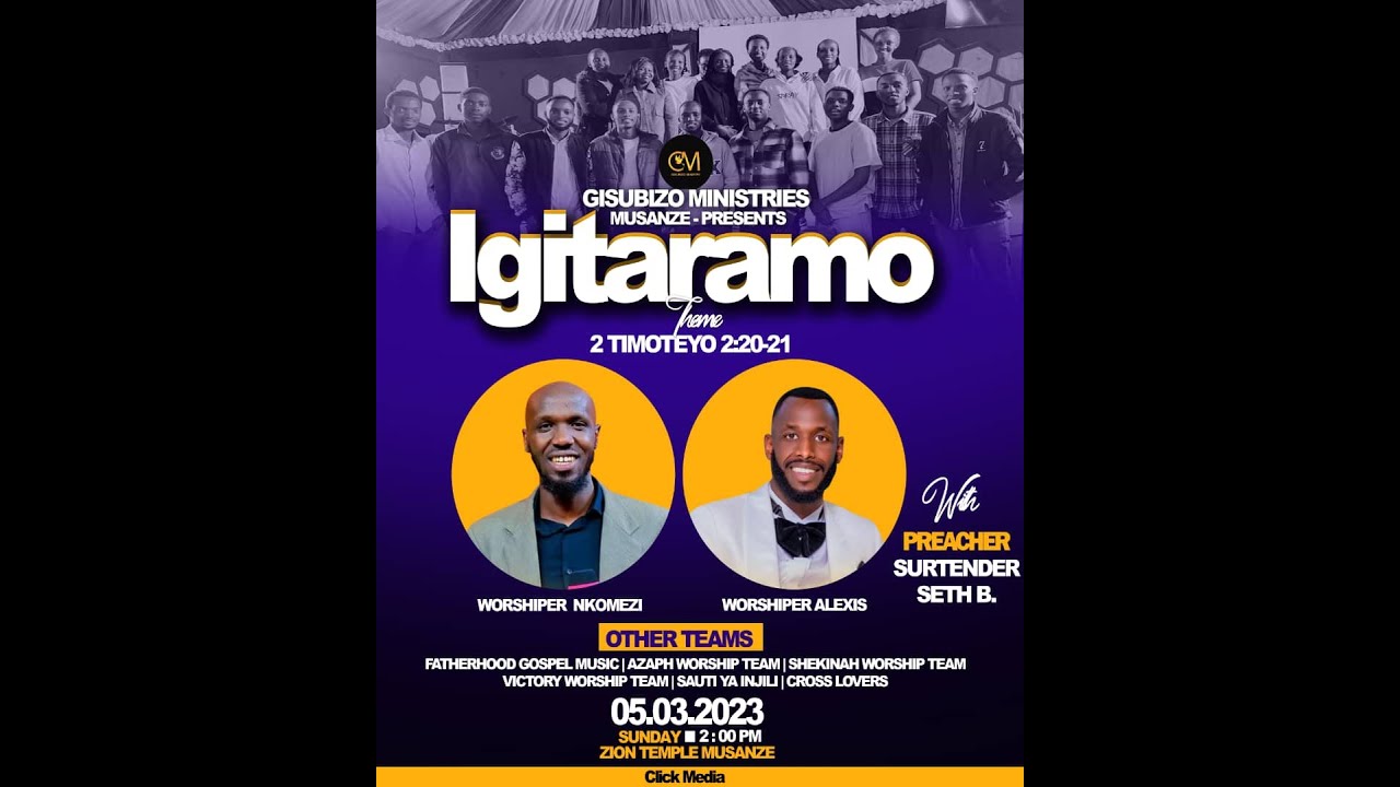 IGITARAMO CYA GISUBIZO MUSANZE HAMWE NA SURTENDER SETH B , NKOMEZI ALEX NA MUKONGOMANI ALEX