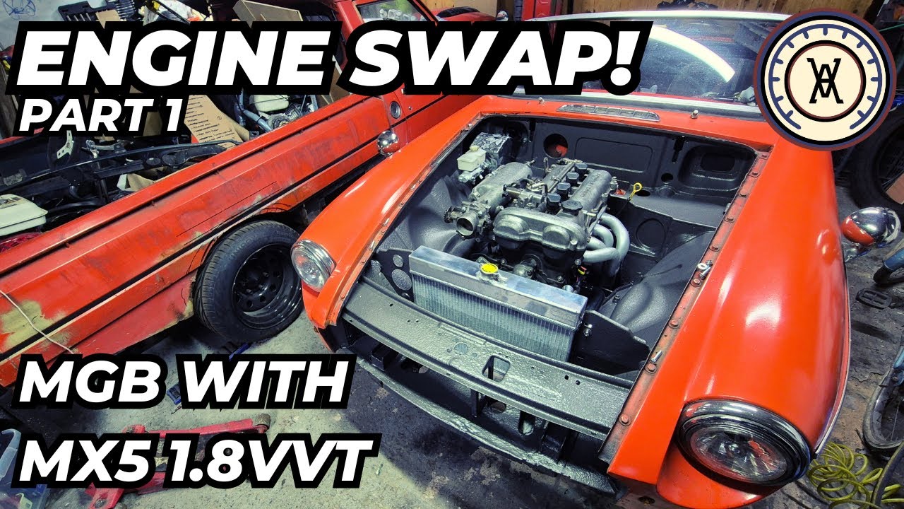 MGB Roadster - MX5 1.8 VVT Engine Swap and More Lightweight Modifications LE50 V8 More Power