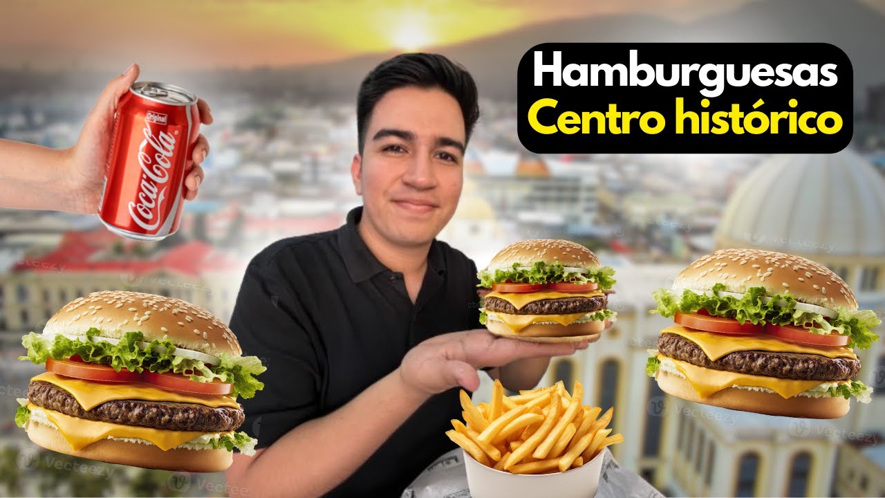 Ricas hamburguesas en el centro de San Salvador