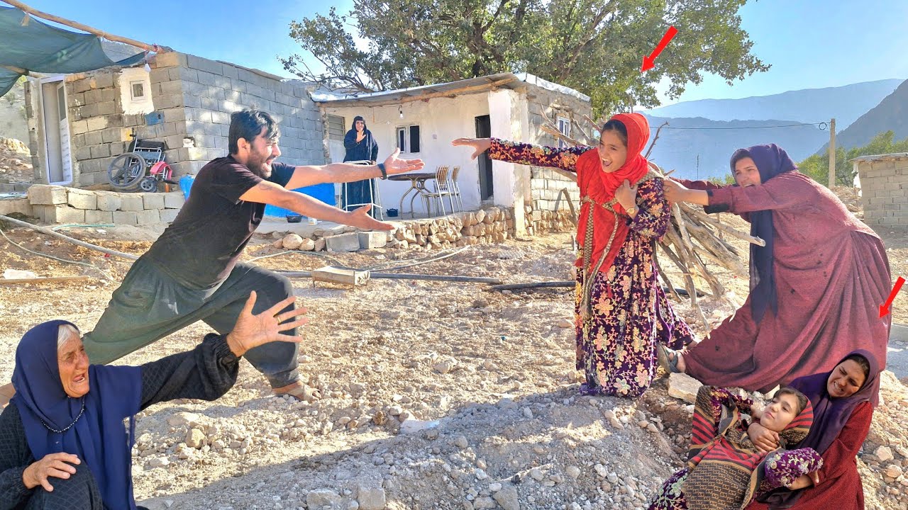 The first wife's dangerous attack on the second wife. And the husband's reaction