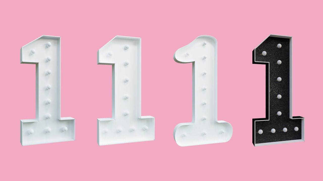 Marquee Number 1 DIY Tutorial