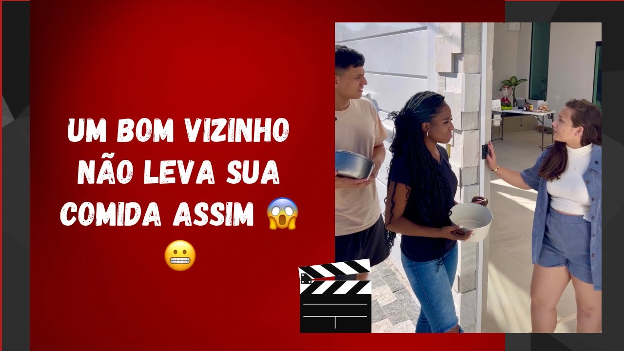 Um bom vizinho não leva sua comida assim 😱😬
