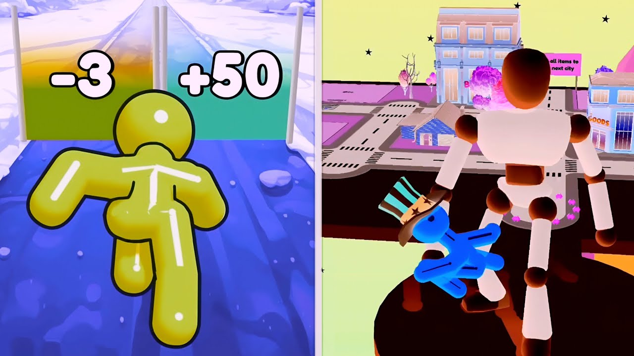 Tall Man Run 🕺vs Reverse gameplay  Colour Run walkthrough , iOS Android New Update  ( part : 1762 )