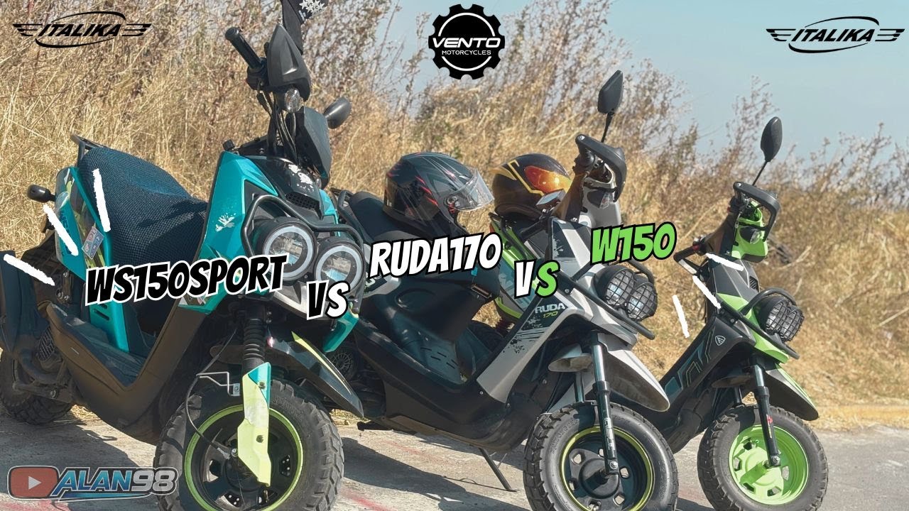 !Tiro entre motonetas! Ws150Sport Vs W150 Vs Ruda 170